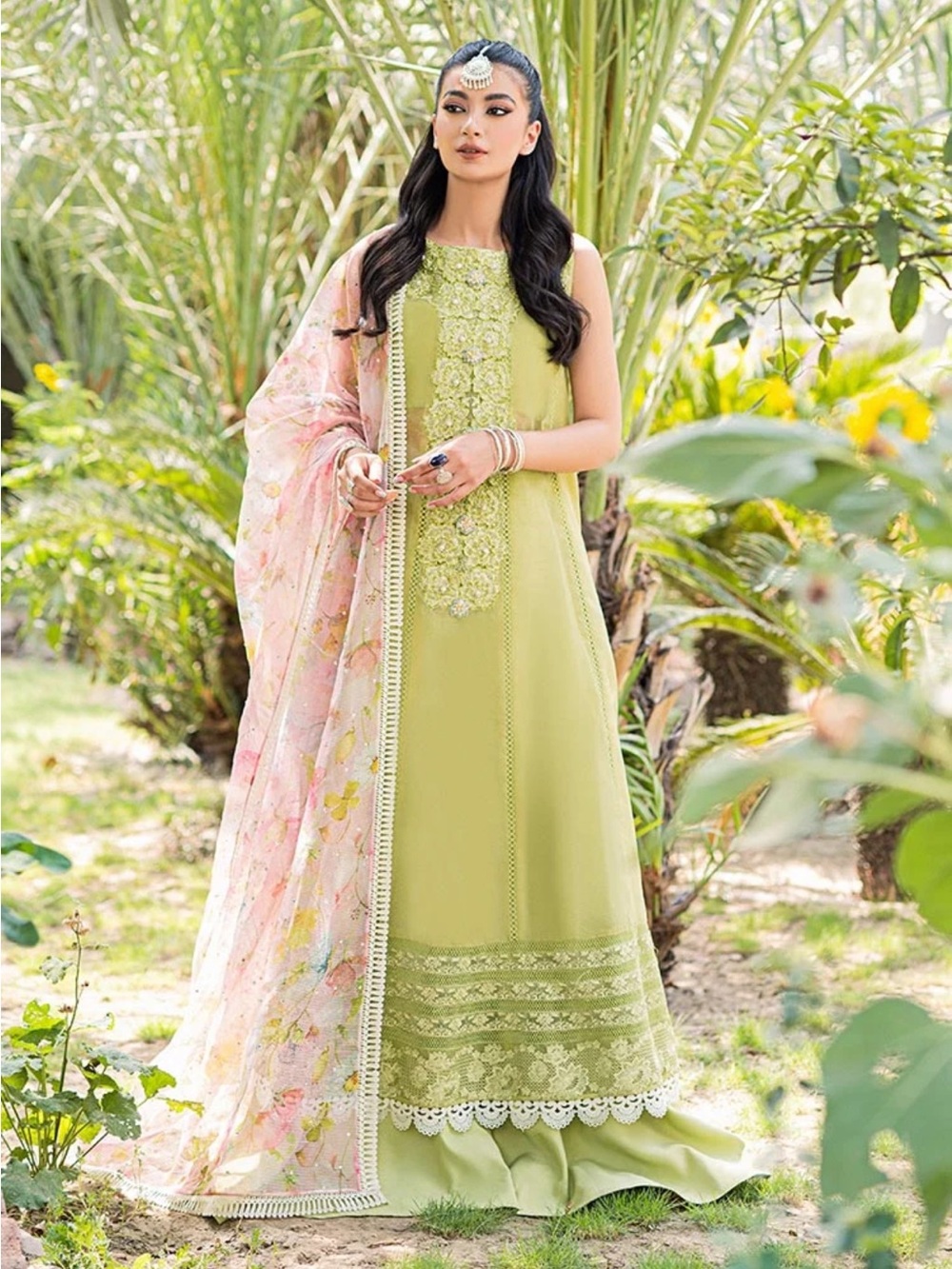 Saira Shakira green FULL SLEEV DRESS
